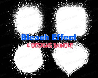 Bleicheffekt Png-Sublimationsdesign für T-Shirt-Mockup, gebleichter Splatter-Spritzen beunruhigter Hintergrund, Bleichflecküberlagerung PNG Clipart