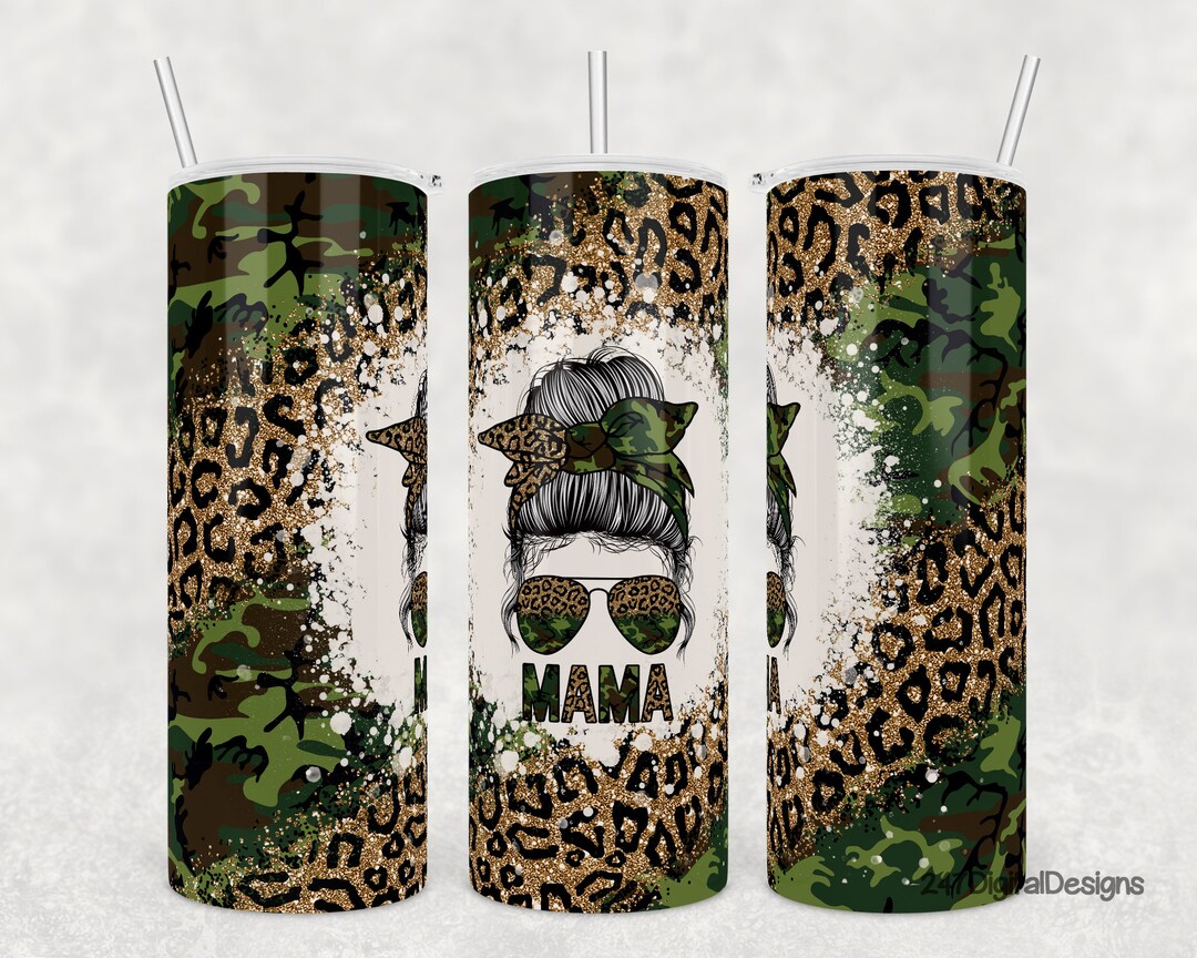 Camo Tumbler Png Mom Mama Tumbler Wrap Sublimation Designs Downloads ...