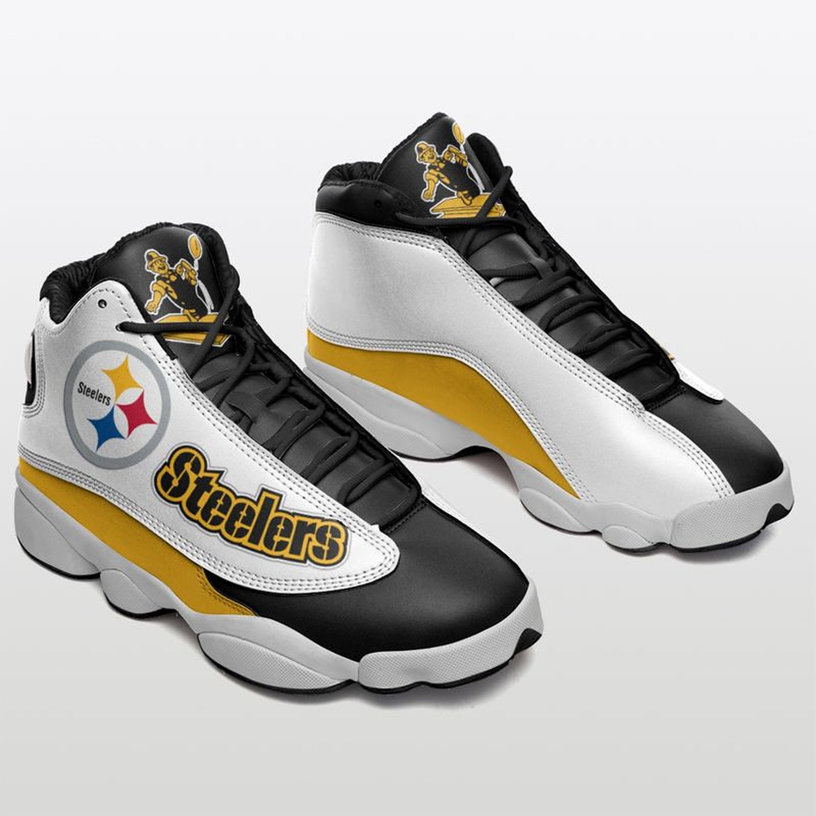 Pittsburgh Steelers Custom Jordan 13 Shoes Rugby Team Gifts | Etsy