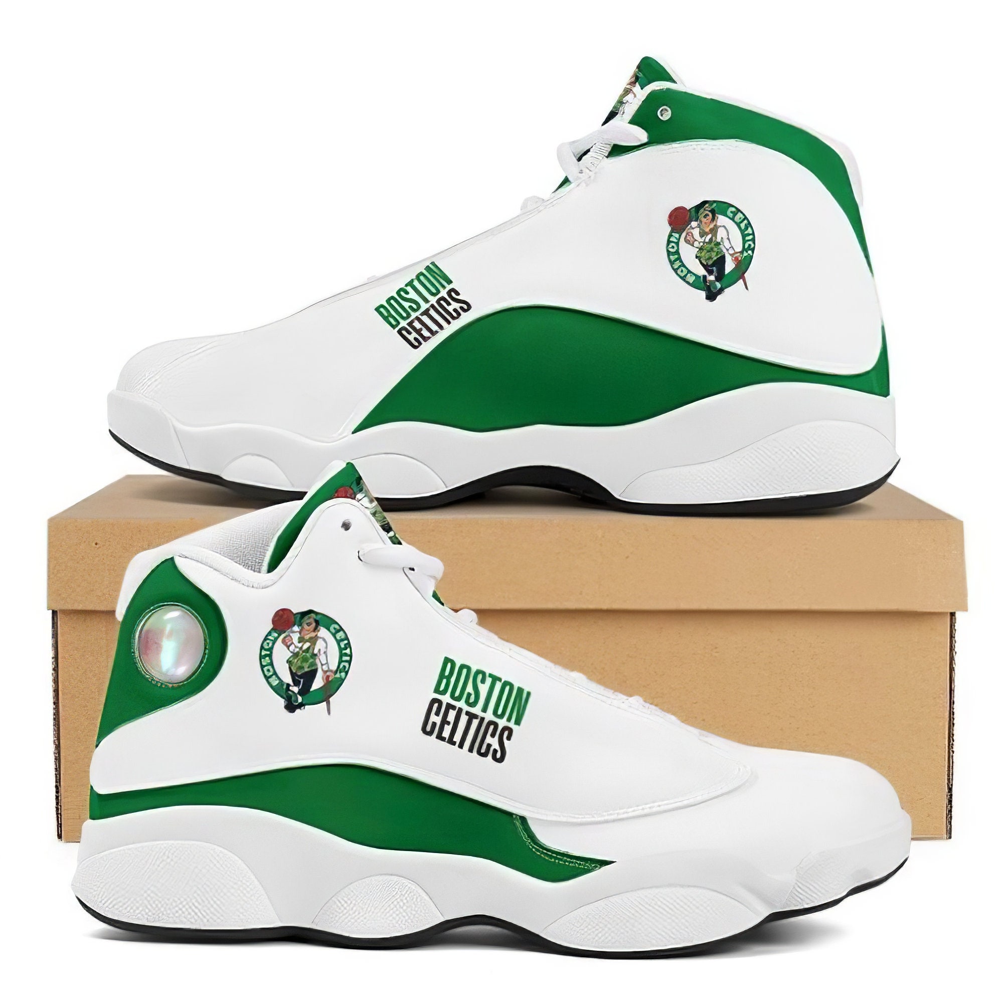 Boston Celtics Football NFL Air Jordan 13 Sneakers Shoes Etsy