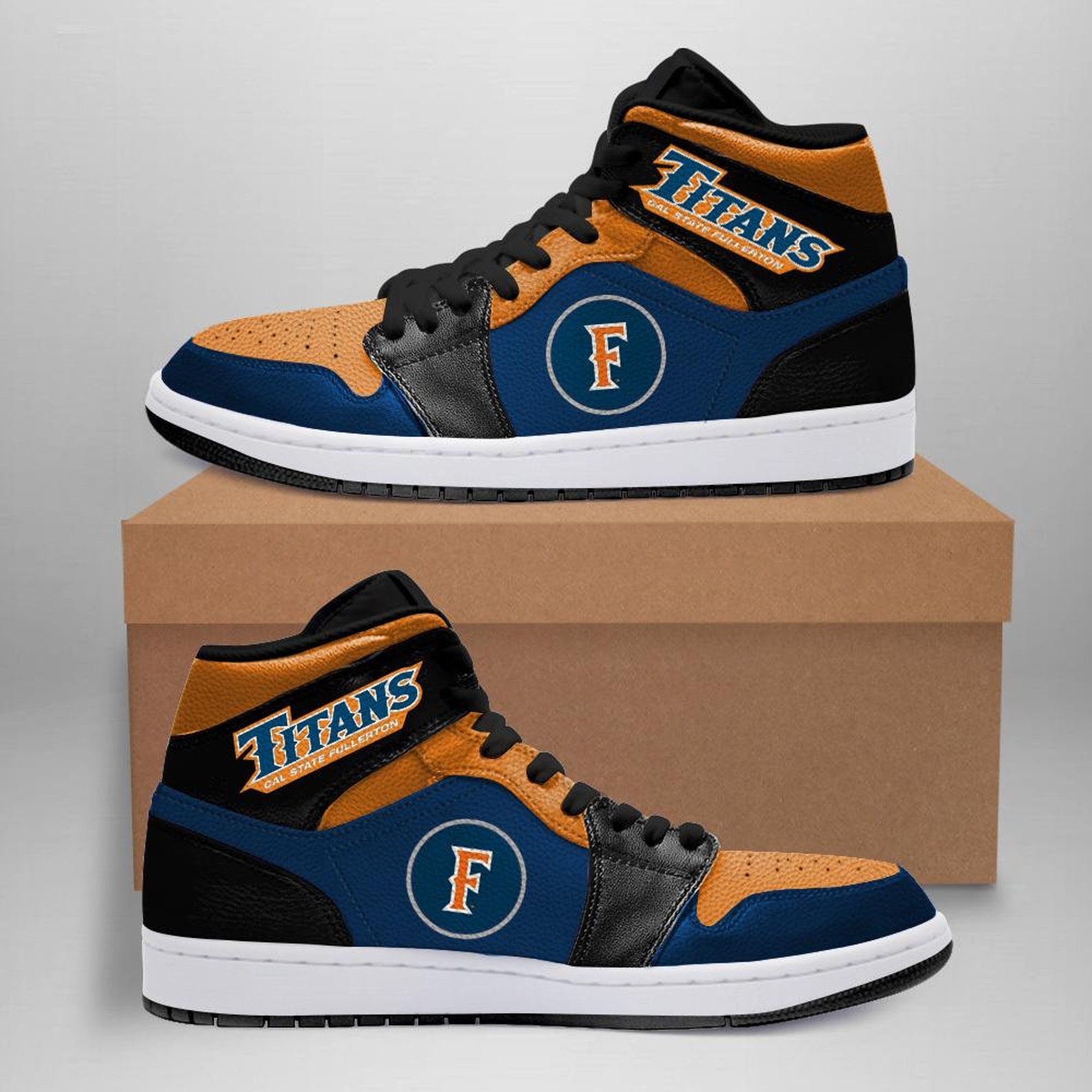 California State University fullerton Custom Jordan Shoes California State University fullerton Custom Jordan Shoes