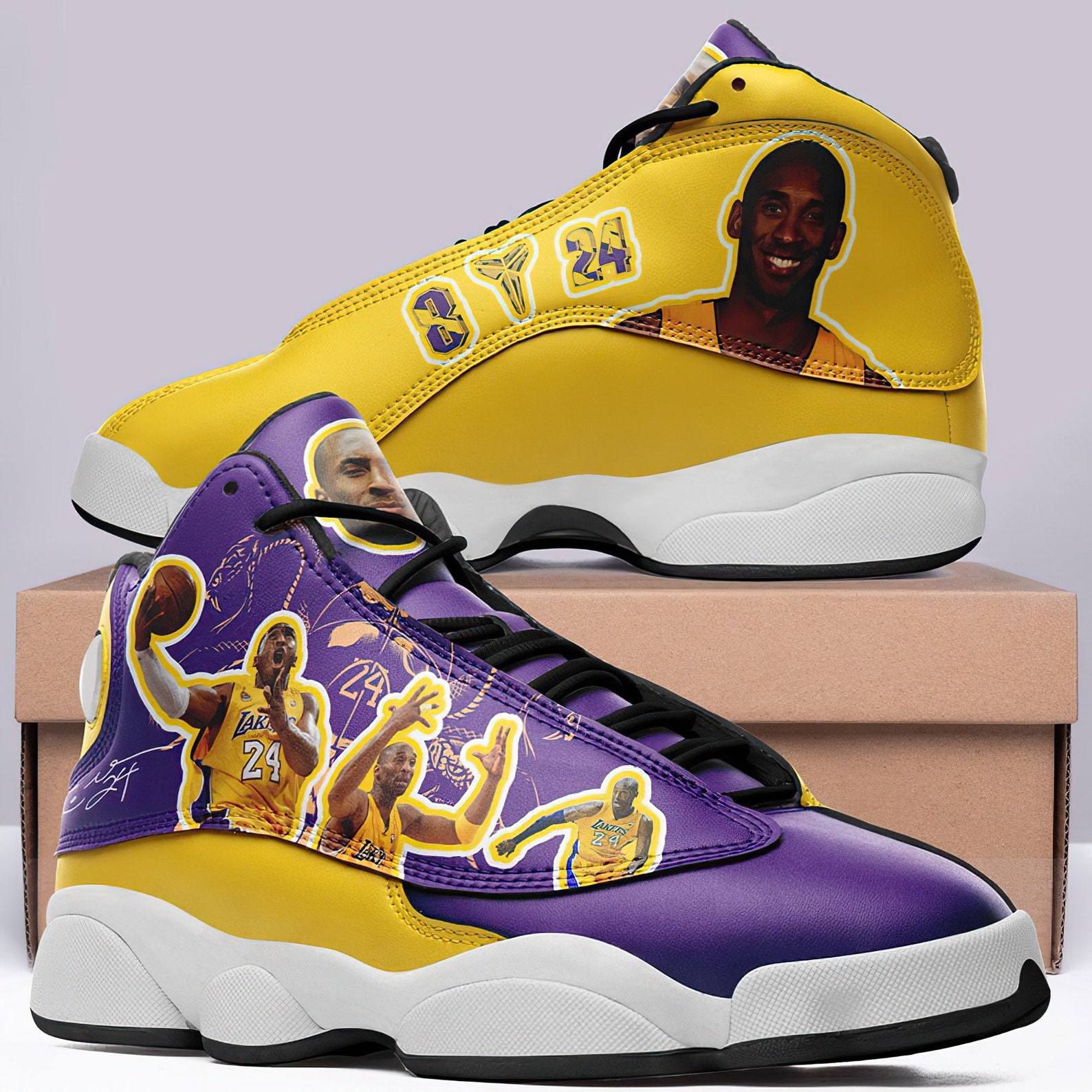 Kobe Bryant Custom Air Jordan 13 Sneakers Shoes Kobe Bryant | Etsy