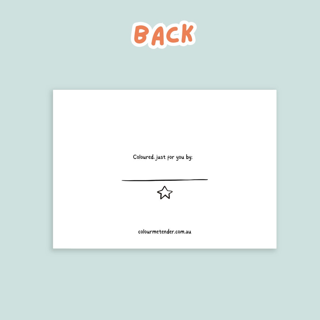Printable Kids Birthday Card Happy Birthday Card Colouring Birthday ...