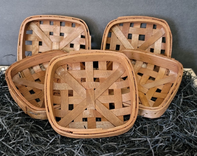 Mini Tobacco Baskets 5 Pcs Chocolate Brown Etsy