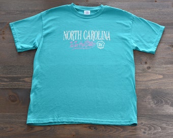 Vintage North Carolina Tar Heels Tee, Size Large