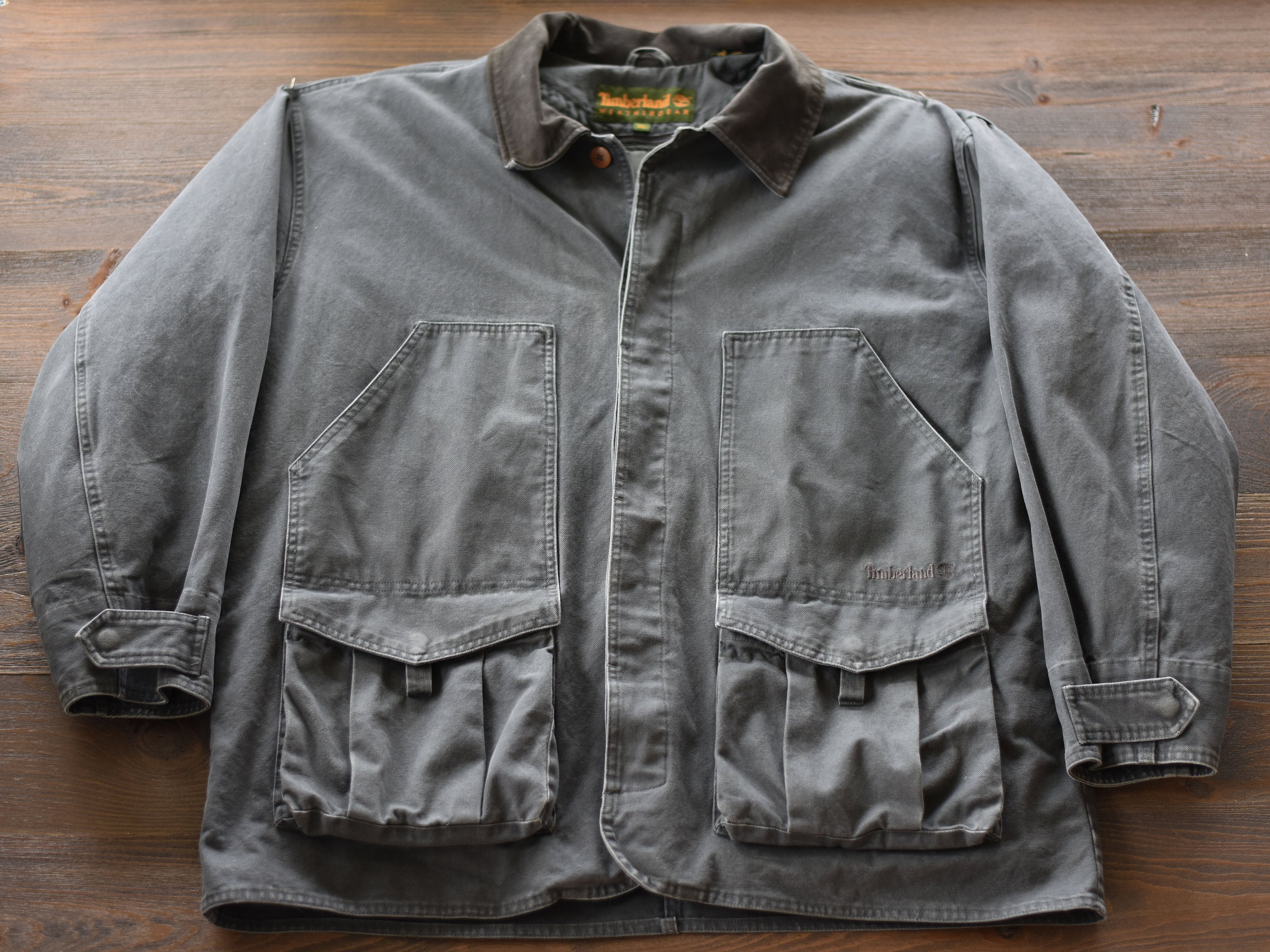Vintage Timberland 100% Cotton Weathergear Jacket With -