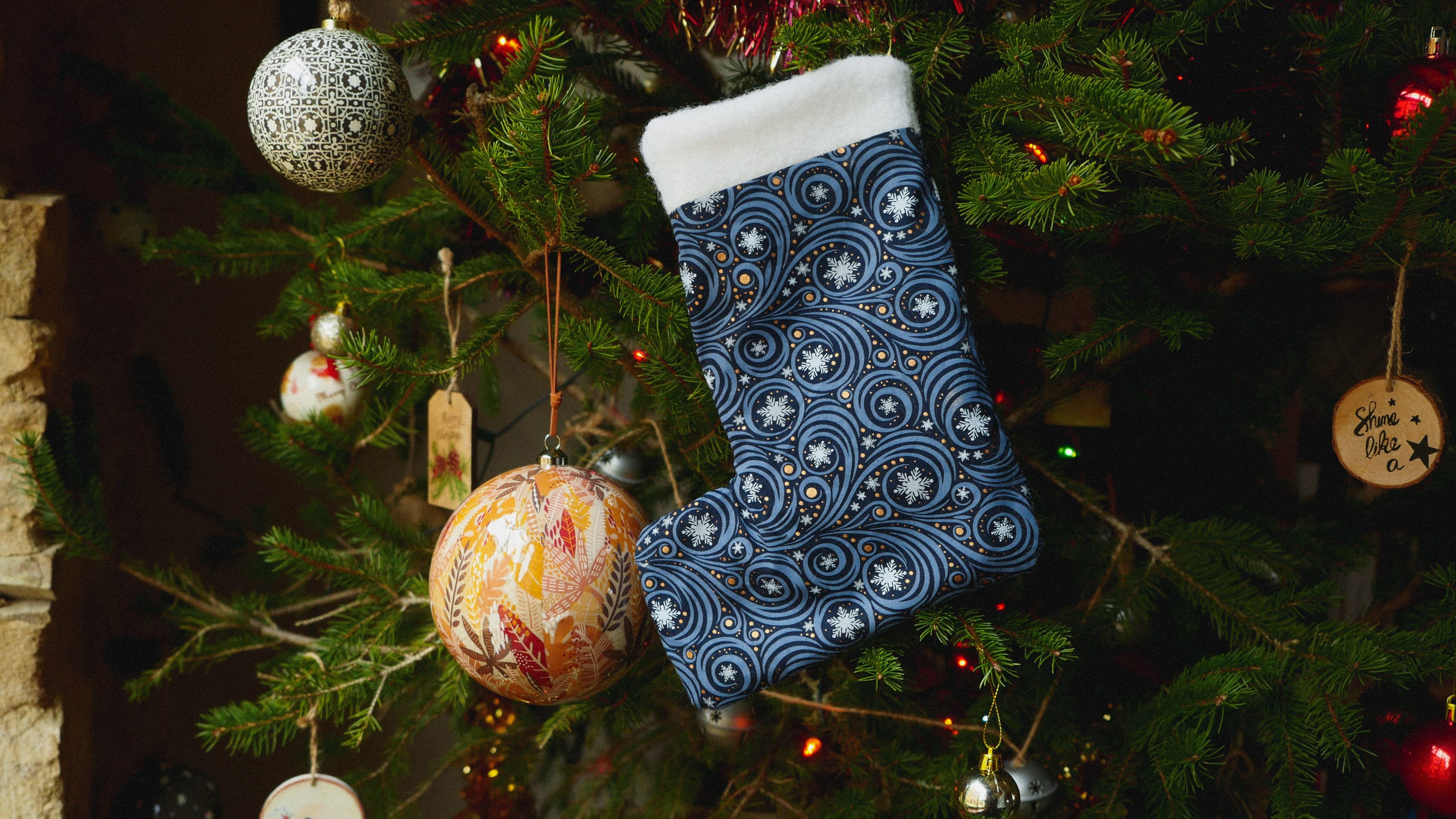 Botte de Noël à Suspendre I Chaussette Saint Nicolas