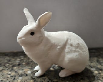Dual-Color 3D Printed Bunny Figurine – A Heartfelt Tribute or Gift
