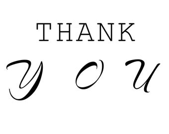 Printable Thank You Card, Digital Thank You Card, Instant Download Card, Wedding Thank You Card, Baby Shower Thank You Card, Thank You Note