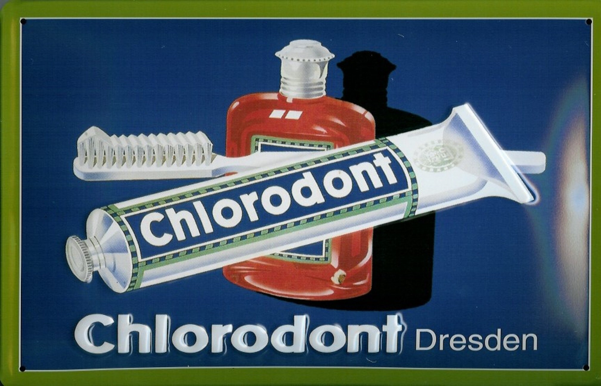 CHLORODONT TOOTHPASTE DRESDEN Dentist Vintage Embossed Metal Etsy