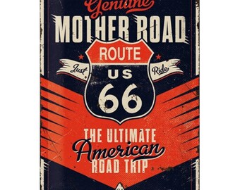 GROSSES DINER BLECHSCHILD CALIFORNIA ROUTE 66 CAFE WANDDEKO REKLAMESCHILD METALL