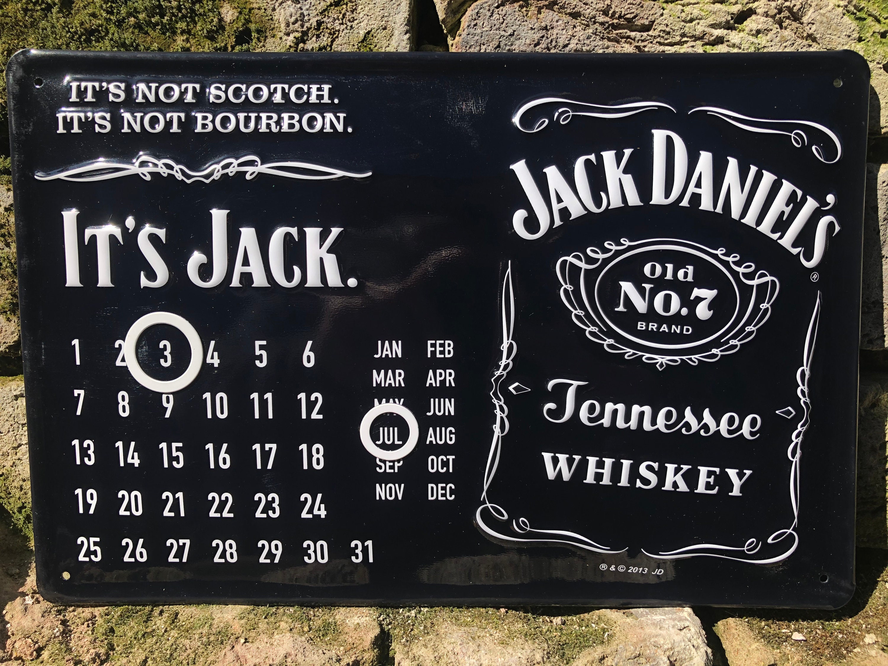 Jack Daniels's WHISKEY Calendario Vintage Retro Grabado Etsy
