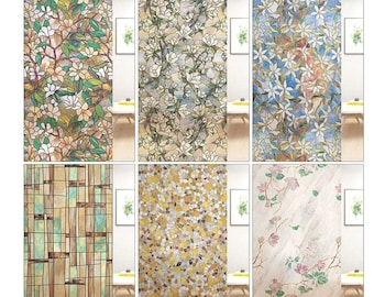 Pellicola per la privacy delle finestre 3D Premium, adesivo statico, anti-UV, senza colla, stacca e attacca, pellicola decorativa autoadesiva per casa, cucina, ufficio