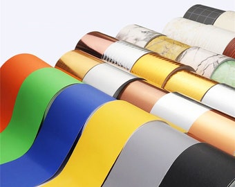 Peel and Stick PVC Self-Adhesive Wallpaper Border Board Trim Moulding Sticker,Solid Color Wall Border Sticker Vinyl Decal Film for Home Tile