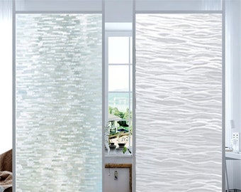 Pellicola per finestre Pellicola statica smerigliata Adesivo per vetri colorati Pellicola decorativa in vinile UV Adesivo autoadesivo Pellicola per la privacy Adesivo per finestre rimovibile