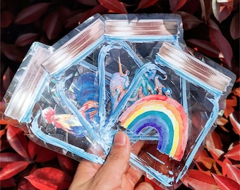 Rainbow suncatcher,sun catcher sticker,window decal,prism window sticker,window film,rainbow maker,celestial sticker,window decal - Any 2pcs