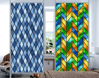 3D Premium Window Privacy Film,Static Cling Sticker,Self Adhesive Blackout Window Film,No Glue,Peel and Stick,Opaque Light Blocking Sticker