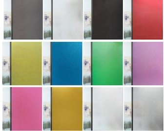 Película mate para ventanas que proporciona privacidad, revestimiento decorativo para vidrio, adhesivo estático de colores con efecto esmerilado, película autoadhesiva para ventanas.