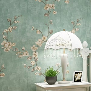 Selbstklebende Tapete, Vlies-Stoff-Wandpapier,abnehmbare Wandtattoo,Schälen und Kleben Kontaktpapier,Vintage dekorative Tapete für Die Wand