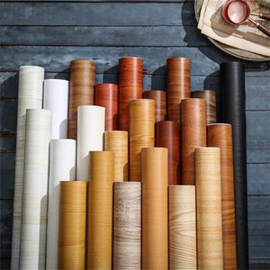 Holz-Tapeten-Fliesenaufkleber, Peel&Stick-Fliesenaufkleber, Holzmaserung-Wandaufkleber, Schrank-Arbeitsplattenmöbel, selbstklebende wasserdichte Tapete