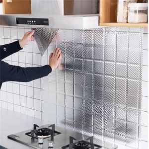 Backsplash FliesenAufkleber, Peel&Stick Fliesen Aufkleber,Hitzebeständige Wandsticker,Aufkleber Möbel Bad Selbstklebend Wasserfest Tapete