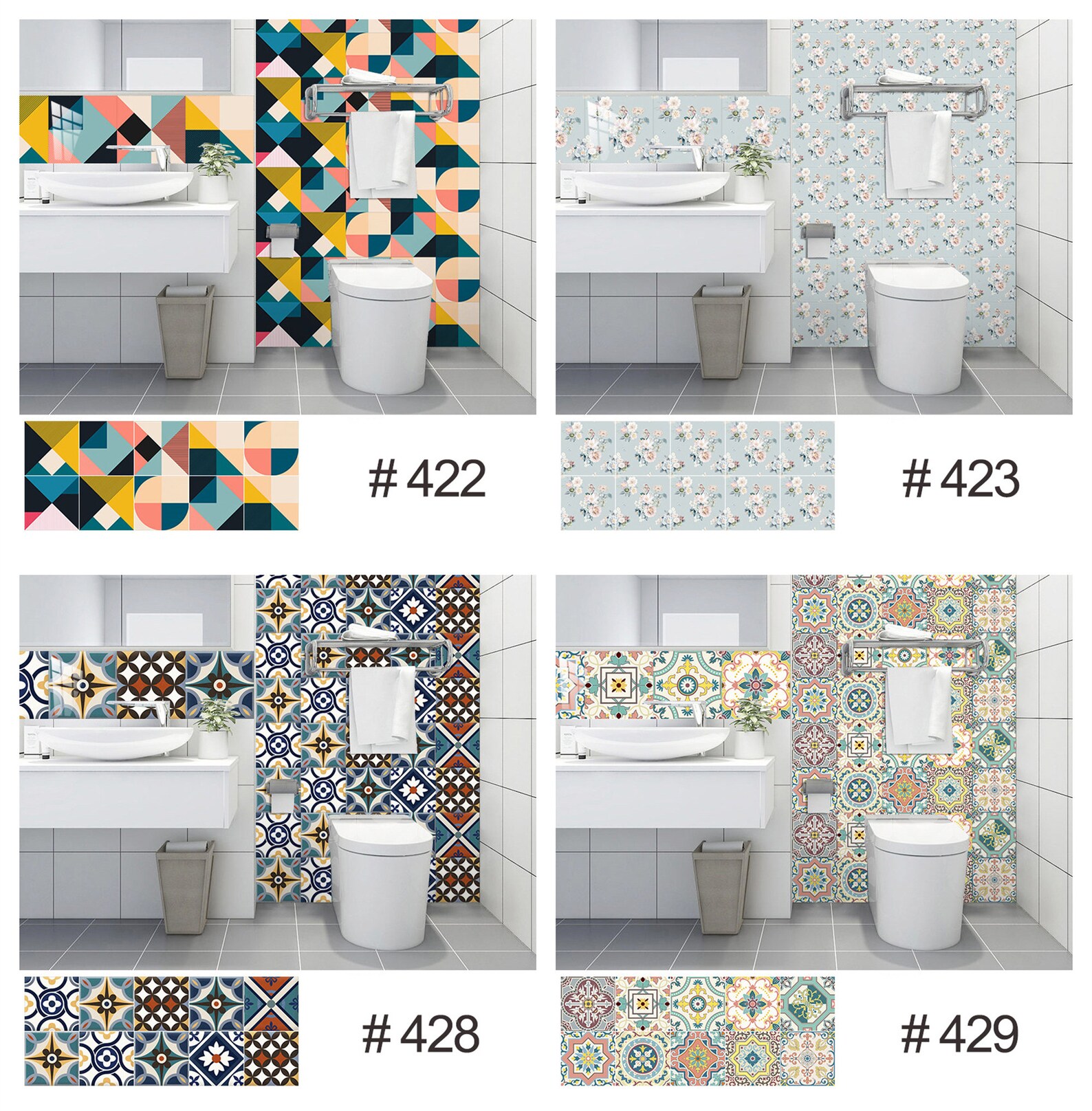 Tile Sticker Vinyl Decal for Kitchen Bathroom Backsplash Floor - Etsy