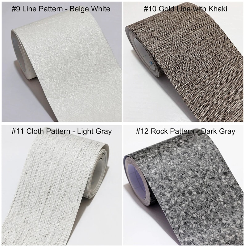 Peel and Stick PVC Self-Adhesive Wallpaper Border Board Trim Moulding Sticker,Wood Grain Wall Border Sticker Vinyl Decal Film for Home Tiles image 5