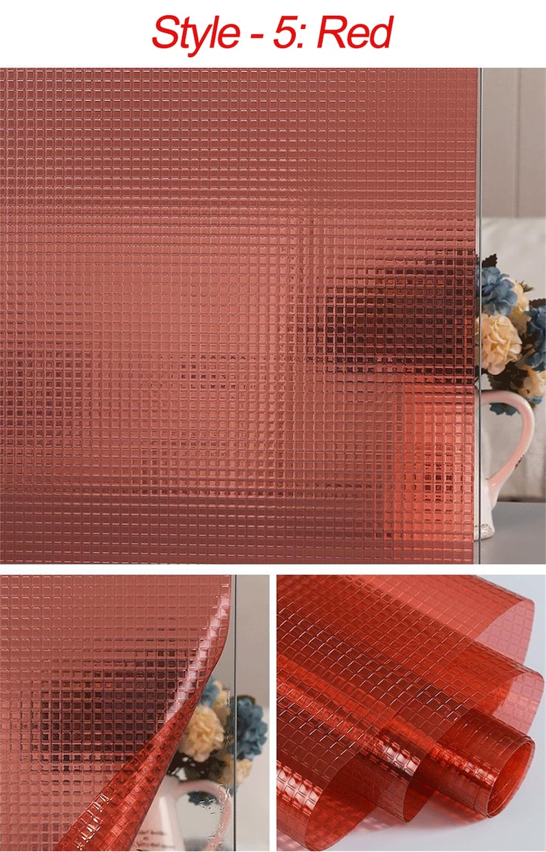 3D Mosaic Privacy Window Film,self Adhesive Colorful Static Cling ...