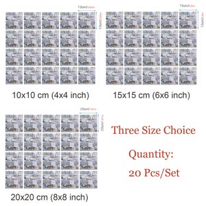 Stone Brick Tile Stickers, Peel and Stick Backsplash Tile Decals,retro ...