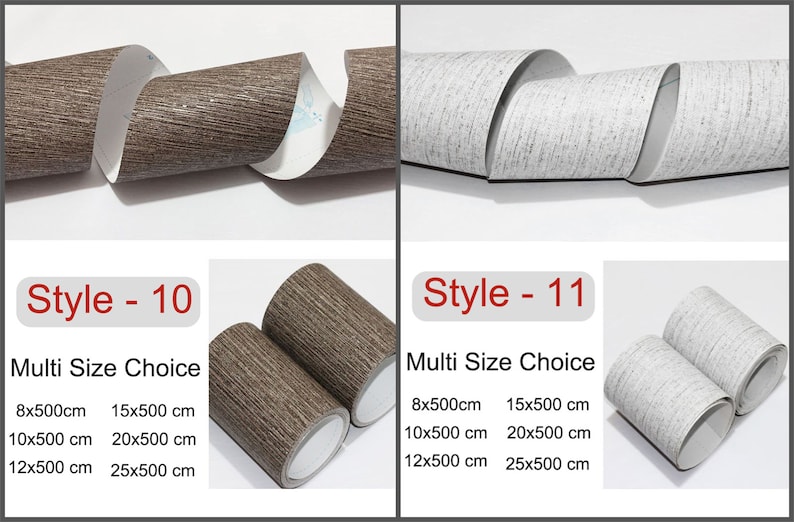 Peel and Stick PVC Self-Adhesive Wallpaper Border Board Trim Moulding Sticker,Wood Grain Wall Border Sticker Vinyl Decal Film for Home Tiles image 10