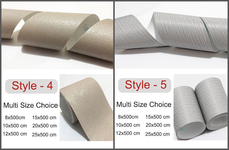 Peel and Stick PVC Self-Adhesive Wallpaper Border Board Trim Moulding Sticker,Wood Grain Wall Border Sticker Vinyl Decal Film for Home Tiles image 8