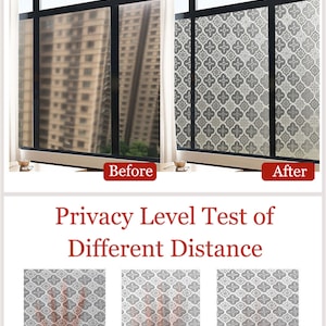 3D Premium Window Privacy Film, Static Cling Sticker,anti-uv, No Glue ...