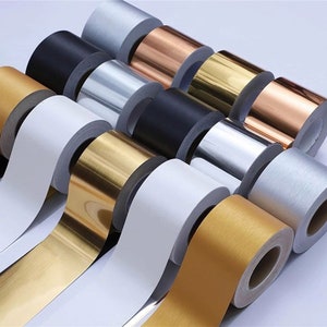 Schälen und sticken PVC selbstklebende Tapeten Bordüre Zierleiste Aufkleber, Volltonfarbe Wand Bordüre Aufkleber Vinyl Aufkleber Film für Hausfliesen