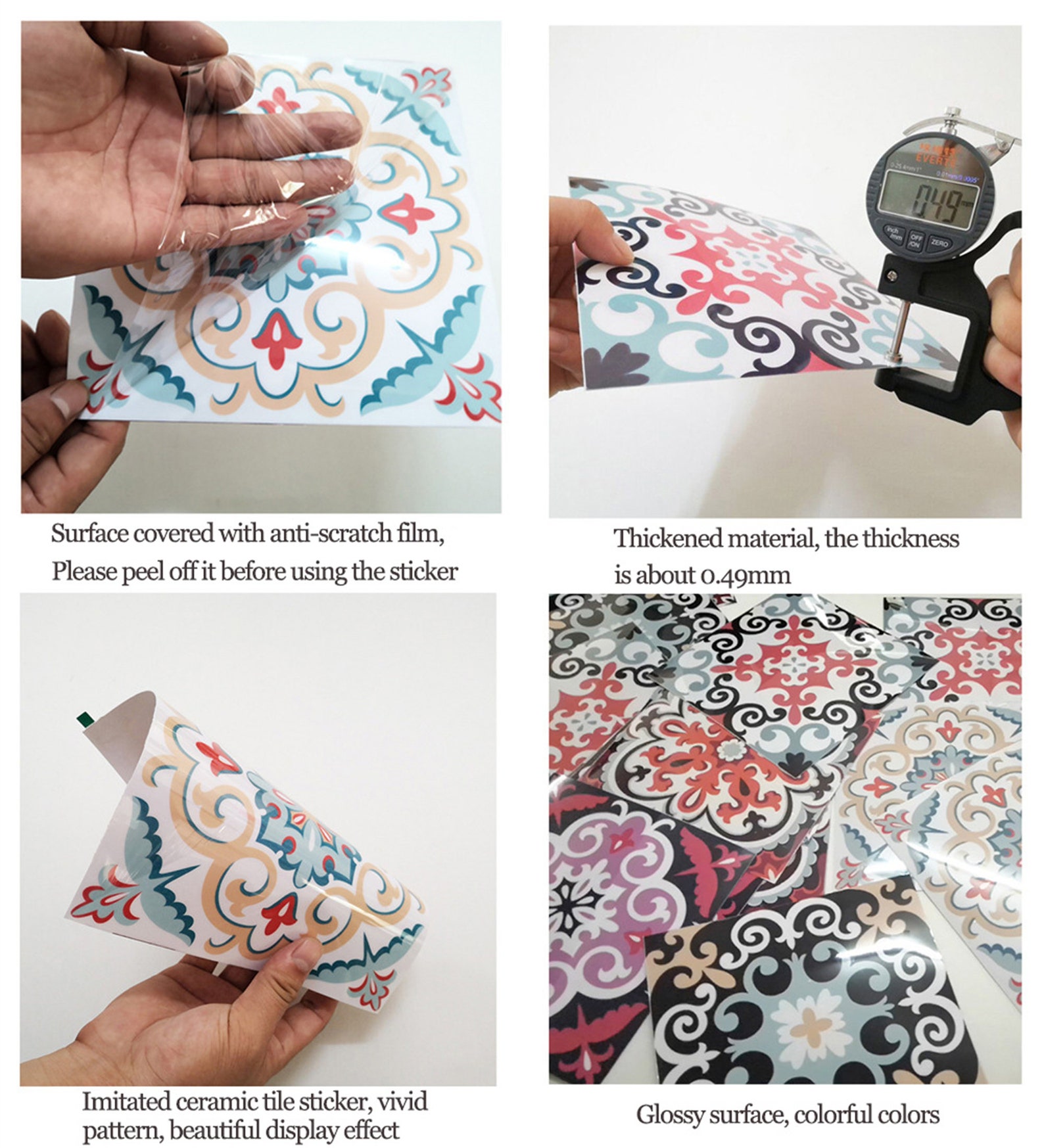 Tile Sticker Vinyl Decal for Kitchen Bathroom Backsplash Floor - Etsy