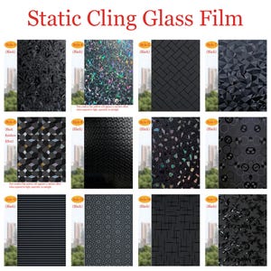 Película decorativa para ventanas que proporciona privacidad, película de vinilo electrostática, película autoadhesiva para vidrio esmerilado, película opaca para ventanas que bloquea los rayos UV.