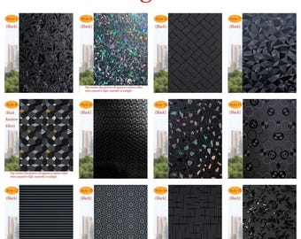 Decorative Window Privacy Film, Static Cling Vinyl Film, Self Adhesive Frosted Glass Film, Blackout Privacy Window Film Anti UV Sun Blocking