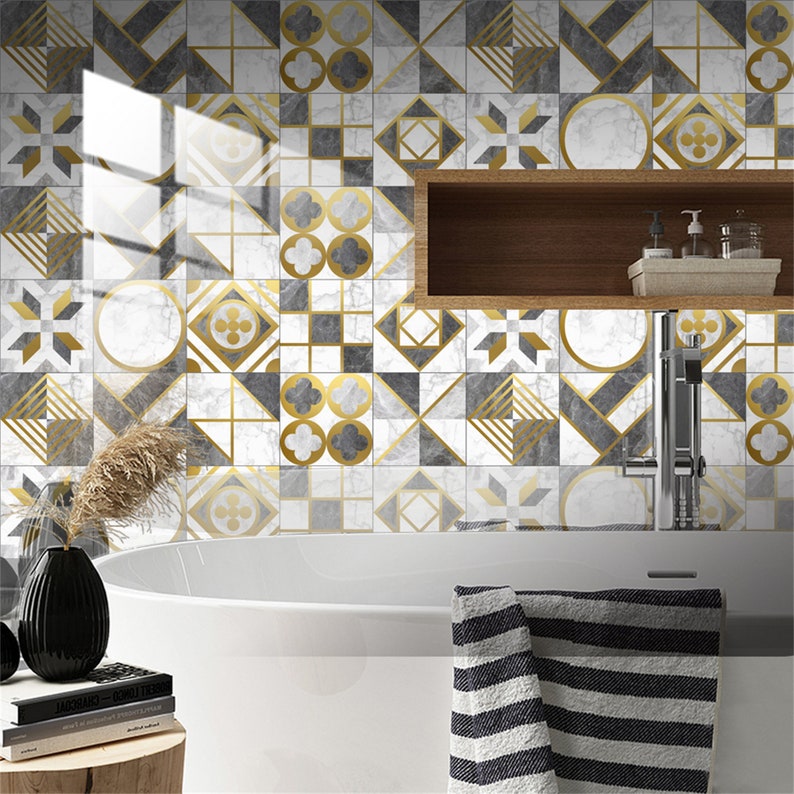 Tile Sticker Vinyl Decal for Kitchen Bathroom Backsplash Floor | Etsy