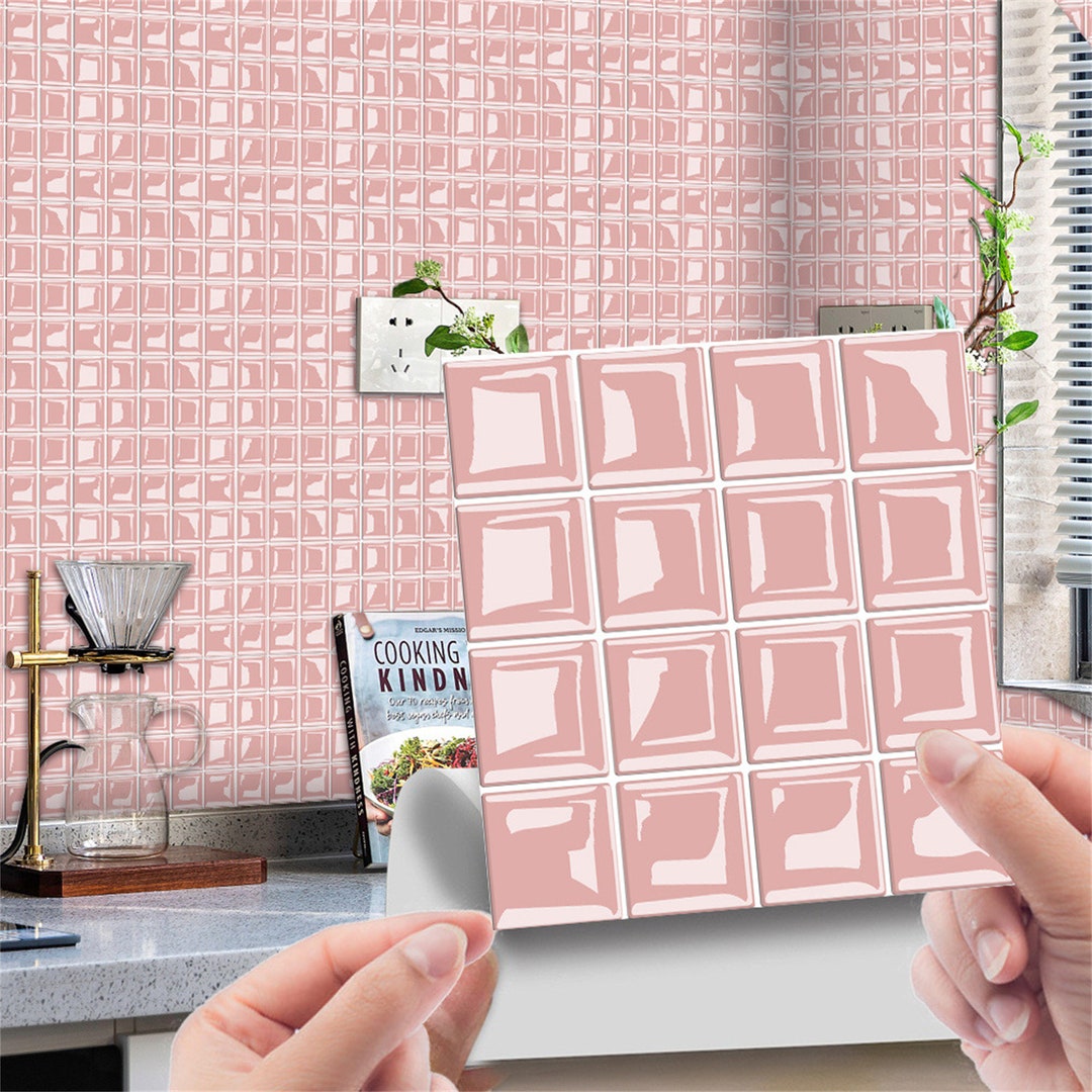 Tile Tag Sticker Tile Sticker Vinyl Decal for Kitchen Bathroom Backsplash Floor Decals ...