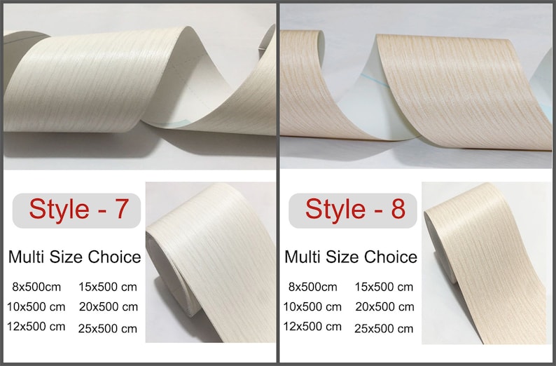 Peel and Stick PVC Self-Adhesive Wallpaper Border Board Trim Moulding Sticker,Wood Grain Wall Border Sticker Vinyl Decal Film for Home Tiles image 9