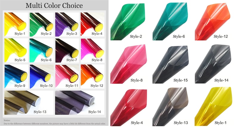 Color Window Decals Colorful Decorative Glass Films,insulation Sunscreen Proof Membrane,bi ...