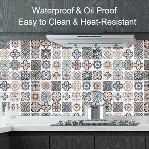 Backsplash Tile Stickerspeel&stick Tile Decalheat Resistant - Etsy