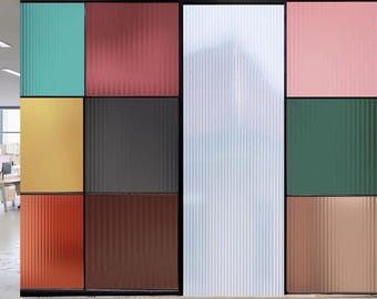 Pellicola per finestre colorata, pellicola autoadesiva statica per la privacy, anti UV, pellicola per vetri decorativa su misura per casa, ufficio, bagno