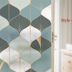 3D Premium Window Privacy Film, Static Cling Sticker,Anti-UV, No Glue, Peel and Stick, Self Adhesive Decorative Film for Home Kitchen Office