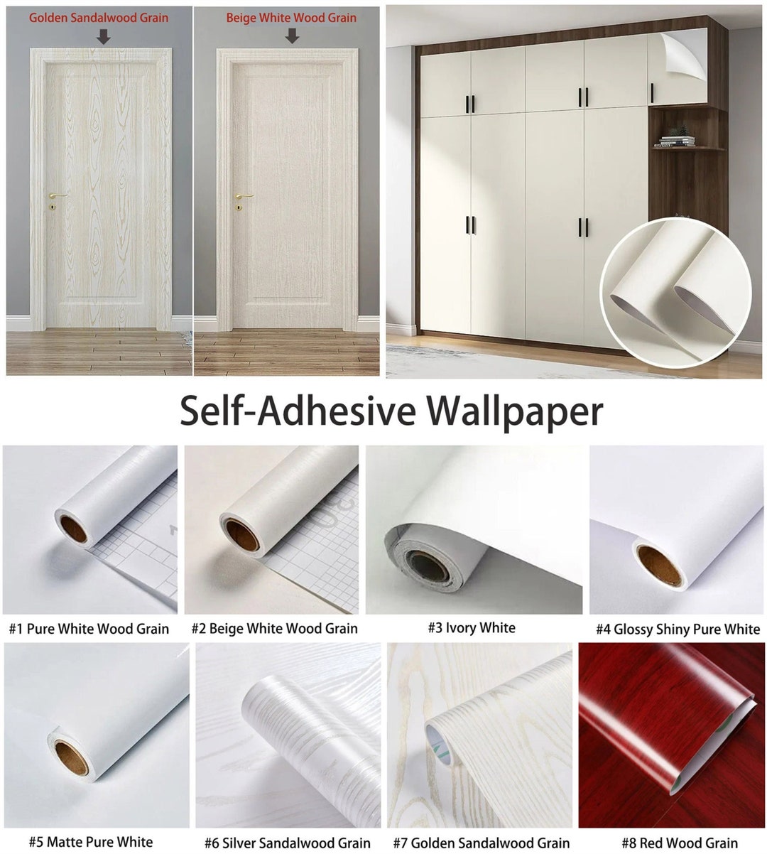 Buy Wood Wallpaper Tile Stickers,peel&stick Tile Decal,wood Grain Wall