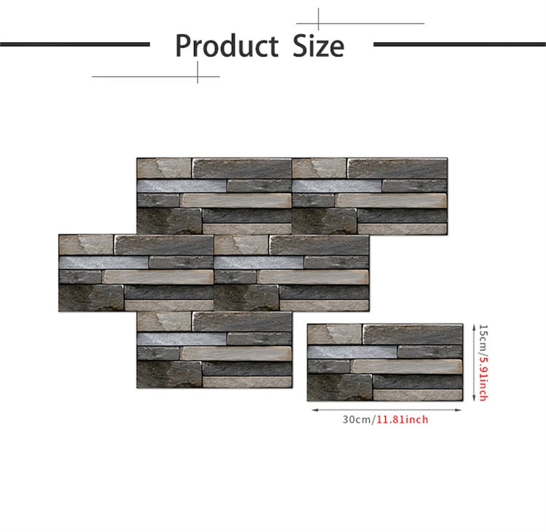 Peel and Stick Wood Grain Tile Backsplash Decalself Adhesive Etsy