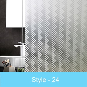 3D Premium Window Privacy Film, Static Cling Sticker,Anti-UV, No Glue, Peel and Stick, Removable Glass Film, Reusable Glass Sticker Vinyl Film Self Adhesive Decorative Film for Home Kitchen Office Bathroom Bedroom Living Room Dormitory Laundry Room