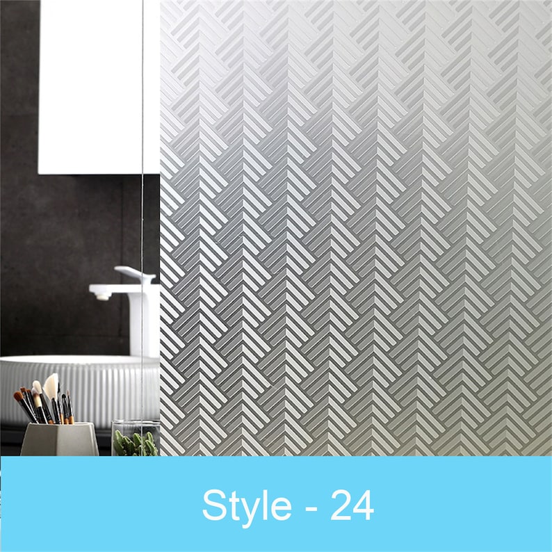 3D Premium Window Privacy Film, Static Cling Sticker,Anti-UV, No Glue, Peel and Stick, Removable Glass Film, Reusable Glass Sticker Vinyl Film Self Adhesive Decorative Film for Home Kitchen Office Bathroom Bedroom Living Room Dormitory Laundry Room