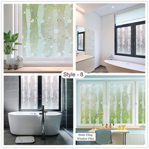 3D Premium Window Privacy Film, Static Cling Sticker,anti-uv, No Glue ...