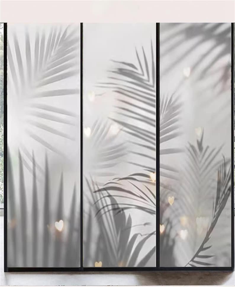 Palm Tree Window Privacy Film,privacy Decorative Film,non-adhesive ...