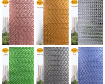 3D Premium Window Privacy Film, Static Cling Sticker,Anti-UV, No Glue, Peel and Stick, Self Adhesive Decorative Film for Home Kitchen Office